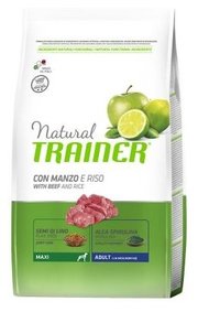 TRAINER Корм для собак Natural Adult Maxi Beef and rice dry фото