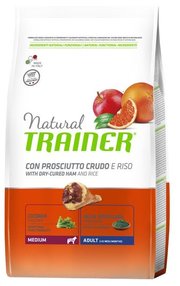 TRAINER Корм для собак Natural Adult Medium Dry-Cured Ham and rice dry фото