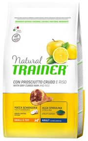 TRAINER Корм для собак Natural Adult Small&Toy Dry-Cured Ham and rice dry фото