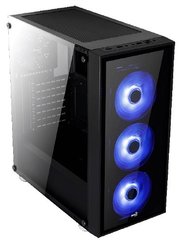 AeroCool Корпус Quartz Black/blue фото