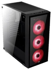 AeroCool Корпус Quartz Black/red фото