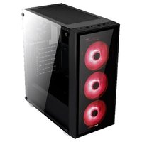 Aerocool Корпус Quartz Black/red