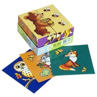 Step puzzle Кубики-пазлы Baby step Лесные животные 87326