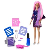 Barbie Кукла Цветной сюрприз с розовыми волосами