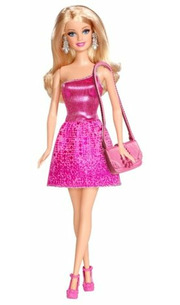 Barbie Кукла Сияние моды Блондинка в розовом платье фото