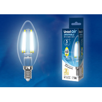 Uniel LED-C35-5W/NW/E14/CL/DIM GLA01TR