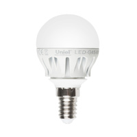 Uniel LED-G45-6W/NW/E14/FR ALM01WH