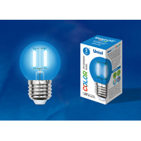 Uniel LED-G45-5W/BLUE/E27 GLA02BL