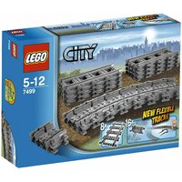 Lego City 7499 Гибкие и прямые рельсы