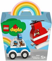 LEGO DUPLO 10957 Мой первый пожарный вертолет и полицейский автомобиль фото