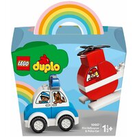 Lego DUPLO 10957 Мой первый пожарный вертолет и полицейский автомобиль