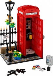 Lego Red London Telephone Box 21347 фото