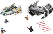 Lego Vaders TIE Advanced vs. A-Wing Starfighter 75150 фото