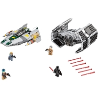 Lego Vaders TIE Advanced vs. A-Wing Starfighter 75150