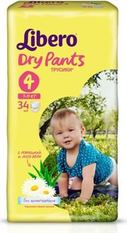 Libero трусики Dry Pants 7-11 кг (34 шт) фото