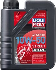 Liqui Moly Motorbike 4T Synth Street Race 10W-50 1 л фото