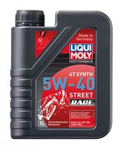 Liqui Moly Motorbike 4T Synth Street Race 5W-40 1 л фото