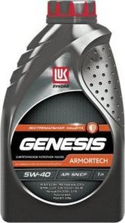 Лукойл GENESIS ARMORTECH 5W-40 1 л фото