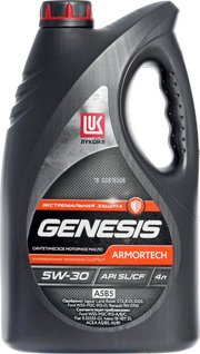 Лукойл GENESIS ARMORTECH A5B5 5W-30 4 л фото