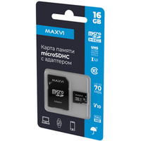 Maxvi microSDHC 16GB Class 10 UHS-I MSD16GBC10V10