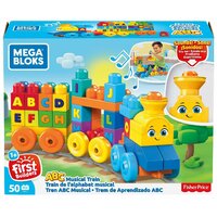 Mega bloks First Builders FWK22 Обучающий поезд Алфавит