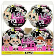 MGA Entertainment LOL Surprise Remix Fan Club 4 серия 1 волна, (4 шт.) фото