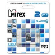 Mirex флешка microsd 2gb microsdhc class 4 13612-mcrosd02 580795 фото