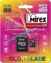 Mirex карта памяти microsdhc class 4 8gb 13613-adtmsd08 580791 фото