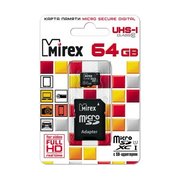 MIREX microSDXC Class 10 UHS-I 64GB adapter фото