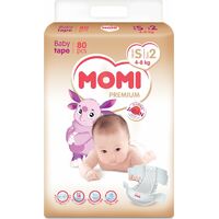 Momi подгузники Premium 4-8 кг (80 шт)