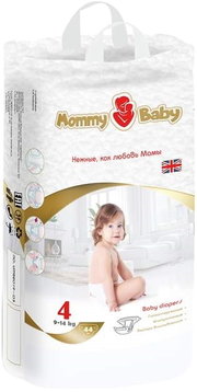 Mommy Baby Diapers 4 / 44 pcs фото