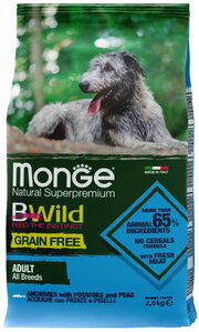 Monge BWild GF Adult All Breed Anchovies/Potato/Peas фото