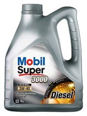 MOBIL Моторное масло Super 3000 X1 Diesel 5W-40 4 л фото