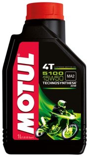 Motul Моторное масло 5100 4T 15W50 1 л фото