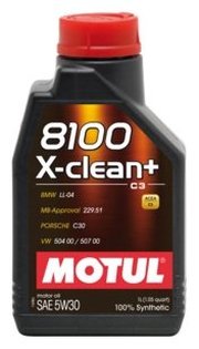 Motul Моторное масло 8100 X-clean+ 5W30 1 л фото