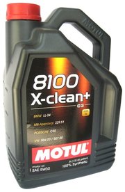 Motul Моторное масло 8100 X-clean+ 5W30 5 л фото