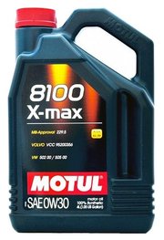 Motul Моторное масло 8100 X-max 0W30 4 л фото