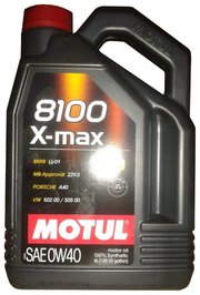 Motul Моторное масло 8100 X-max 0W40 4 л фото