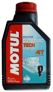 Motul Моторное масло Outboard Tech 4T 10W30 1 л фото