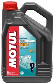 Motul Моторное масло Outboard Tech 4T 10W30 5 л фото