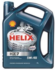 SHELL Моторное масло Helix HX7 5W-40 4 л фото