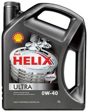 SHELL Моторное масло Helix Ultra 0W-40 4 л фото