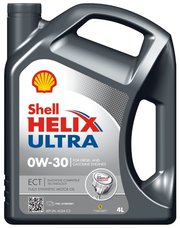 SHELL Моторное масло Helix Ultra ECT 0W-30 4 л фото