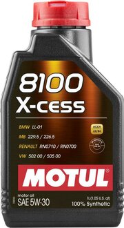 Motul 8100 X-cess 5W-30 1 л фото