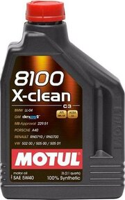 Motul 8100 X-clean 5W-40 2 л фото