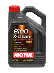 Motul 8100 X-clean 5W40 5 л фото