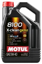 Motul 8100 X-clean GEN2 5W40 фото