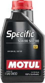 Motul Specific 504.00-507.00 0W-30 1 л фото