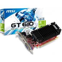 Msi GeForce GT 610 550Mhz PCI-E 2.0 2048Mb 1000Mhz 64 bit DVI HDMI HDCP