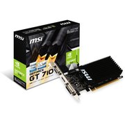 MSI GeForce GT 710 954Mhz PCI-E 2.0 2048Mb 1600Mhz 64 bit DVI HDMI HDCP Silent фото